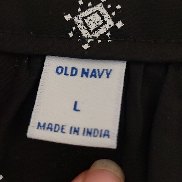 NWT Old Navy black Aztec design dress - Picture 5 of 7
